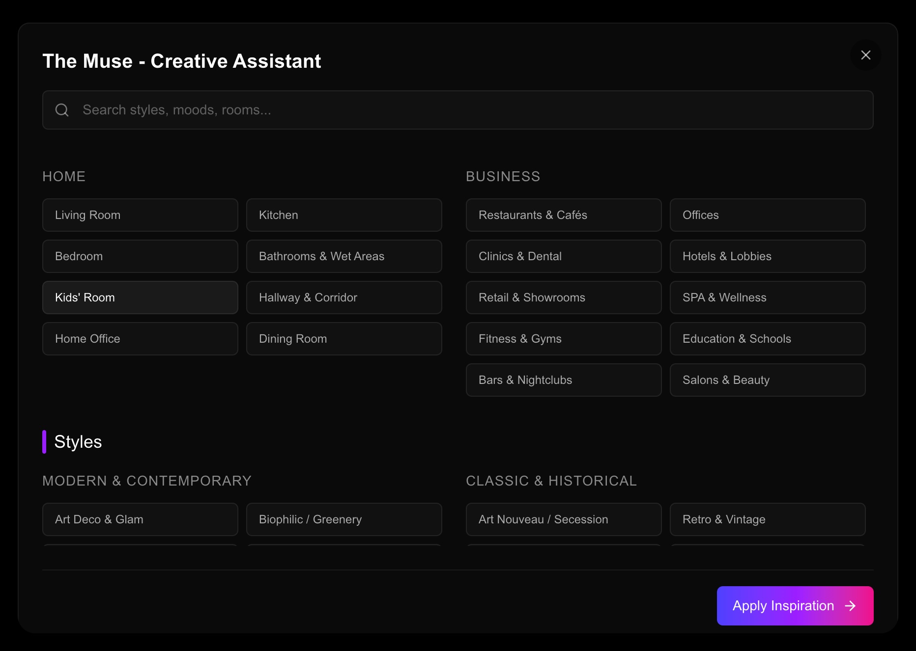 Consult the Muse - view 1